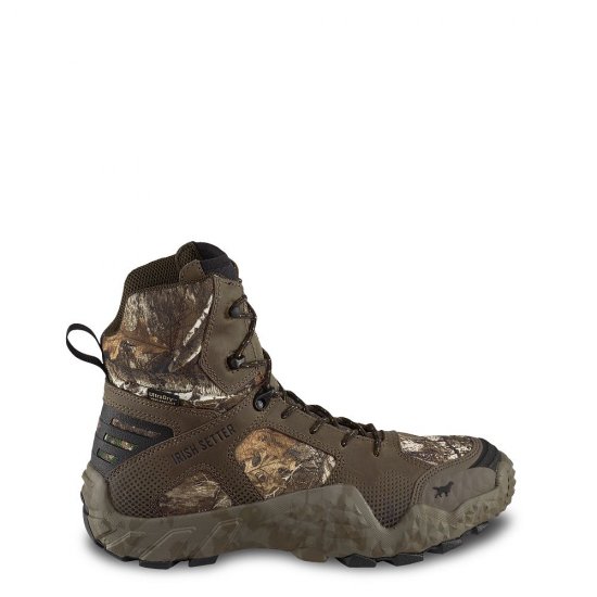 Mens New VaprTrek 8-inch Waterproof Leather Realtree? Camo Boot y7lZ7jzl