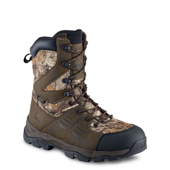Mens Terrain 10-inch Waterproof Insulated Leather Camo Hunting Boot t8VY1qiS