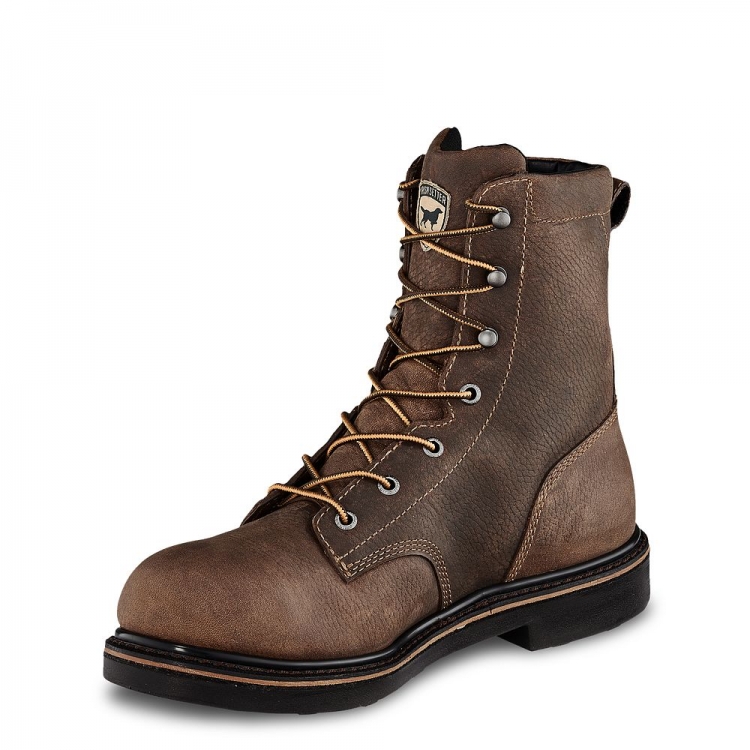 Mens Farmington 8-inch Leather Soft Toe Work Boot Gh8xzIEj - Click Image to Close