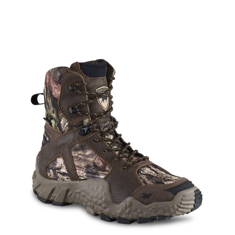 Womens New VaprTrek 8-inch Waterproof Leather Insulated Mossy Oak? Camo Boot QL3rpjKk - Click Image to Close