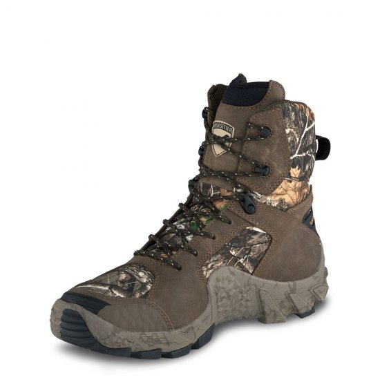 Mens New VaprTrek 8-inch Waterproof Leather Realtree? Camo Boot y7lZ7jzl