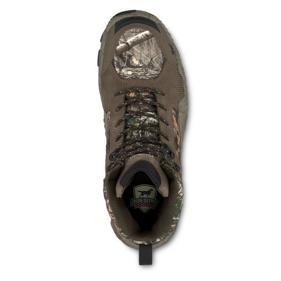 Mens New VaprTrek 8-inch Waterproof Leather Realtree? Camo Boot y7lZ7jzl