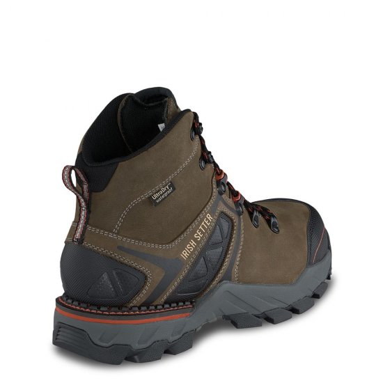 Mens Crosby 6-inch Waterproof Safety Toe Hiker Work Boot GkzR5Fbk