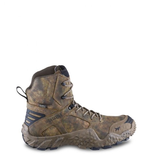 Mens 8-inch Waterproof Leather Camo Boot 6Qqz6vA3