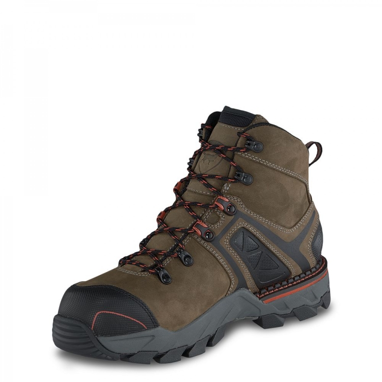 Mens Crosby 6-inch Waterproof Safety Toe Hiker Work Boot GkzR5Fbk - Click Image to Close
