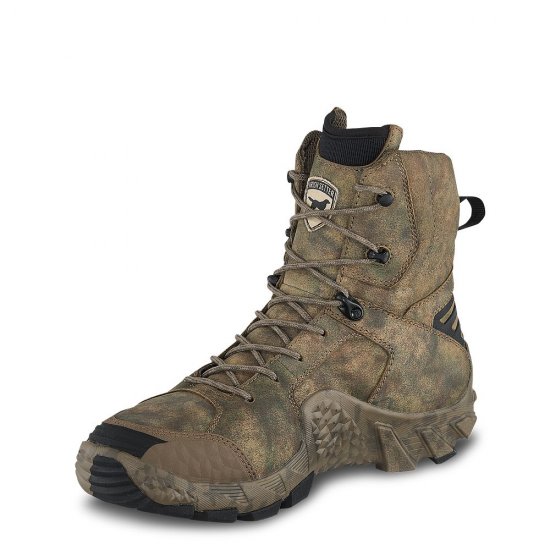 Mens 8-inch Waterproof Leather Camo Boot 6Qqz6vA3