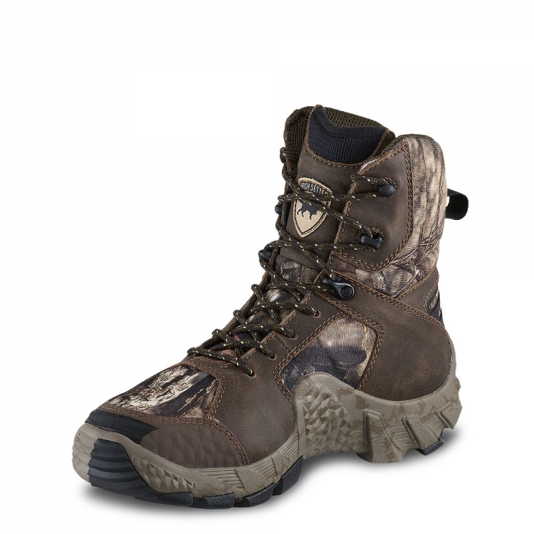 Womens New VaprTrek 8-inch Waterproof Leather Insulated Mossy Oak? Camo Boot QL3rpjKk - Click Image to Close