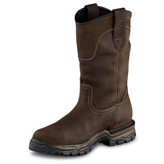 Mens Two Harbors 11-inch Waterproof Leather Pull-On Work Boot SyWgqQ4V