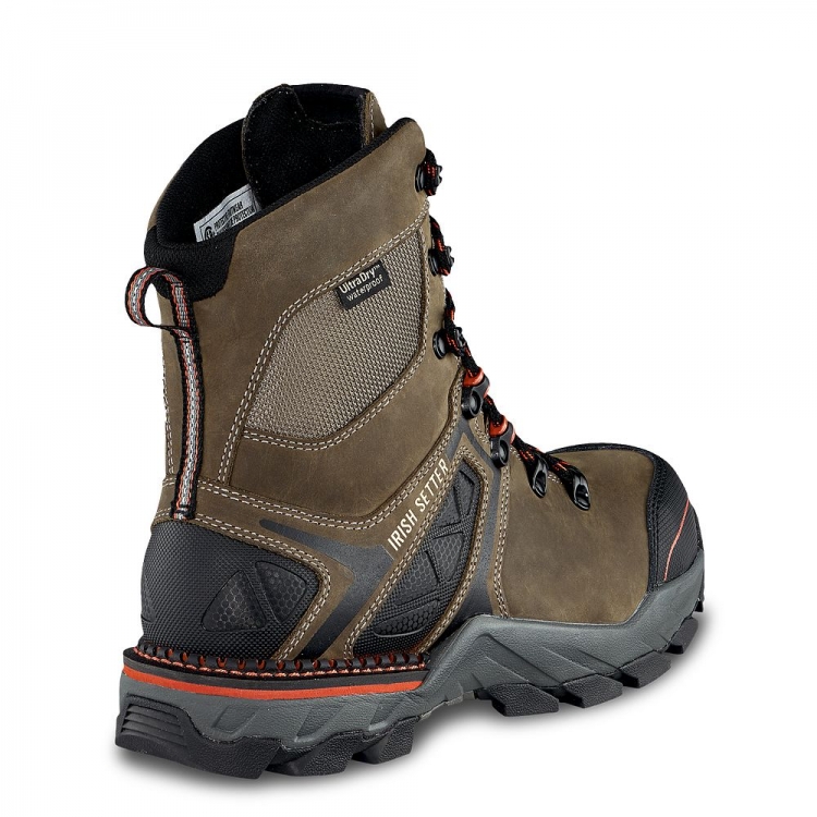 Mens Crosby 8-inch Waterproof Safety Toe Puncture Resistant Boot nA7WgAjZ - Click Image to Close