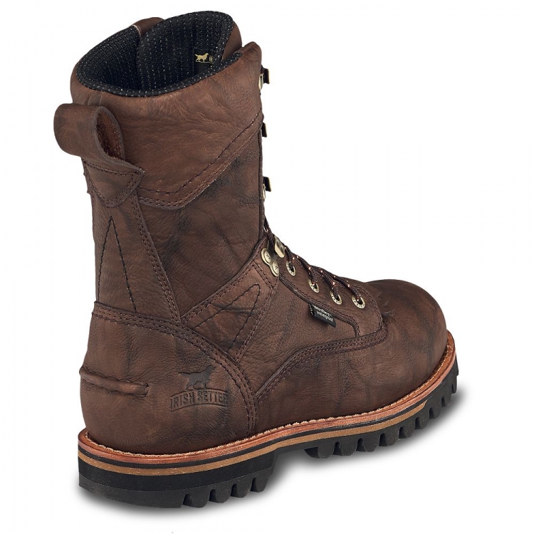 Mens Elk Tracker 10-inch Waterproof Leather Boot NLfMHAxf - Click Image to Close