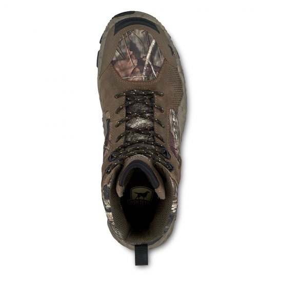 Mens New VaprTrek 8-inch Waterproof Leather Mossy Oak? Camo Boot khApNhVc