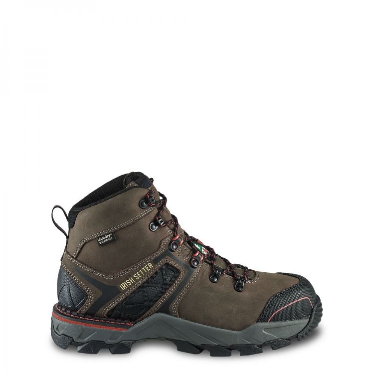 Mens Crosby 6-inch Waterproof Safety Toe Puncture Resistant Work Boot Da6Rk74Z - Click Image to Close