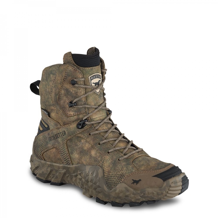 Mens 8-inch Waterproof Leather Camo Boot 6Qqz6vA3 - Click Image to Close