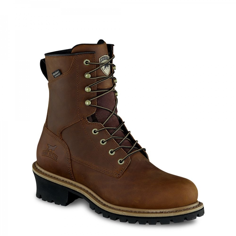 Mens Mesabi 8-inch Waterproof Leather Logger Work Boot rAVdHg0K - Click Image to Close