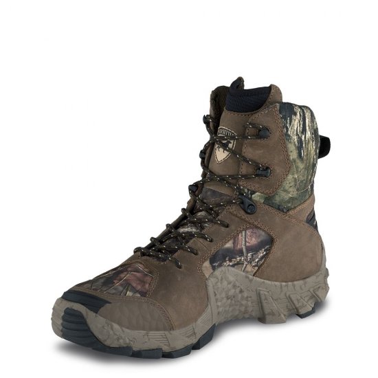 Mens New VaprTrek 8-inch Waterproof Leather Mossy Oak? Camo Boot khApNhVc