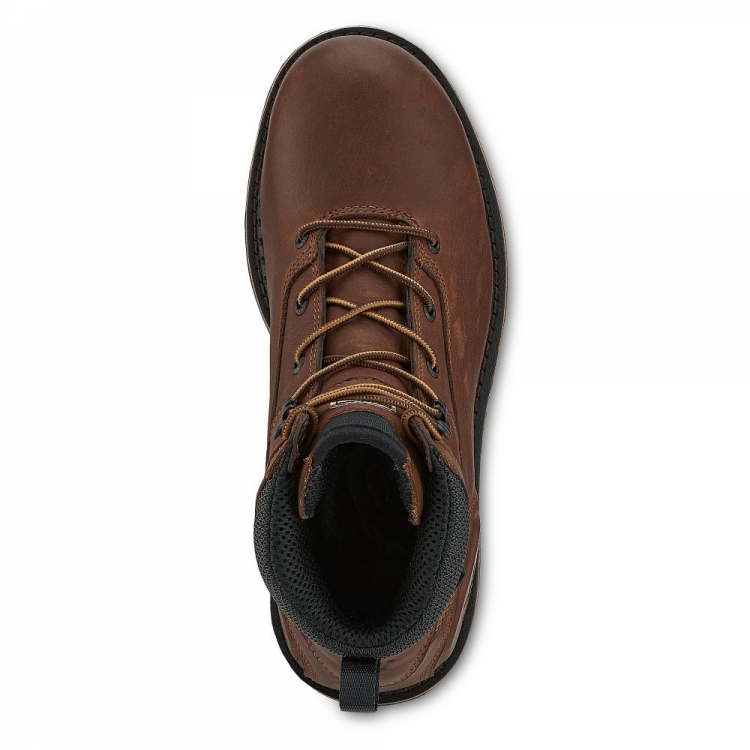 Mens Edgerton 6-inch Safety Toe Work Boot VG8UGqac - Click Image to Close