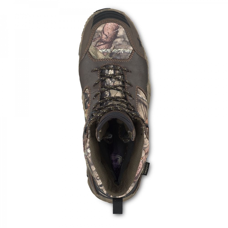 Mens 8-inch Waterproof Leather Insulated Mossy Oak? Camo Boot nsxyIZkr - Click Image to Close