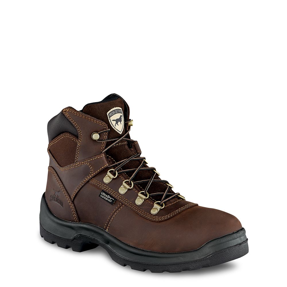 Mens Ely 6-inch Waterproof Leather Work Boot fE4pVN59